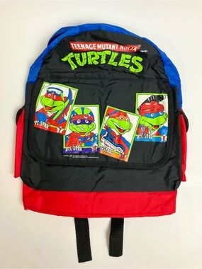 Vintage TMNT 1991 Winter Sports Backpack ALL STAR Kids 90s Nostalgia Rare